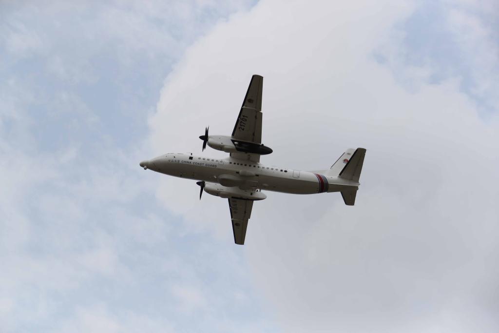 图为5月14日海警飞机在休渔海域进行空中巡查。